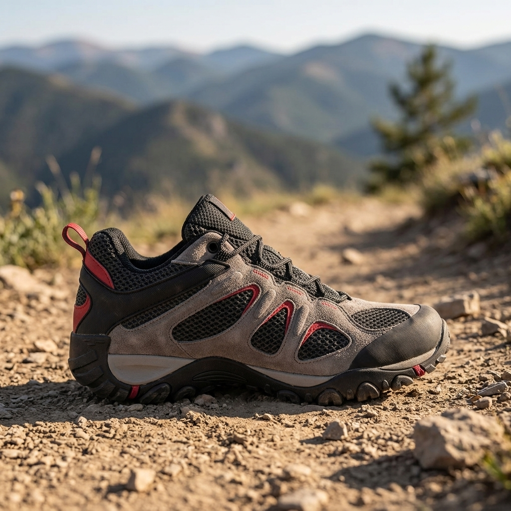 Breeze Low Hiking Shoe on a summer path