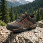 Ridge Trail Suede Hiking Boot on a mountain trail