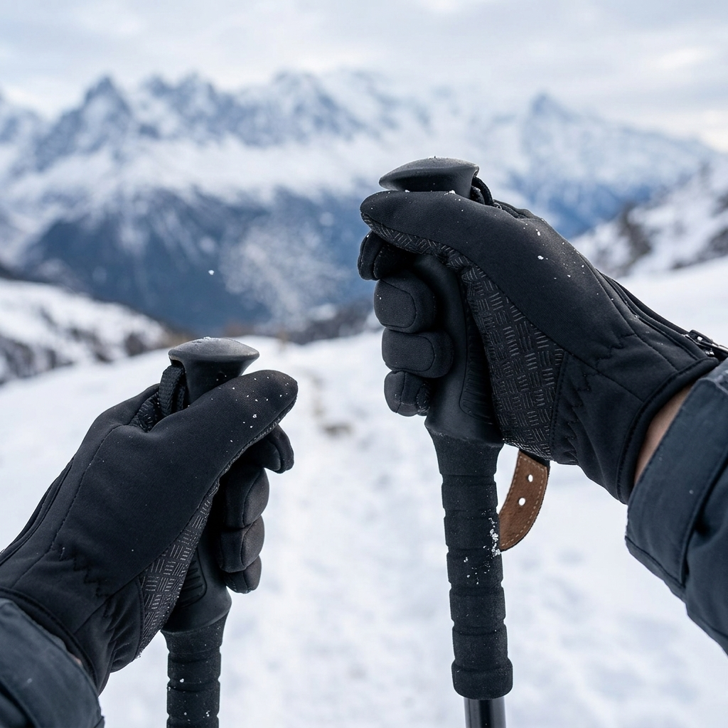 Summit Touch Winter Gloves gripping trekking poles