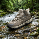 Drift Waterproof Hiking Shoe on a wet rock