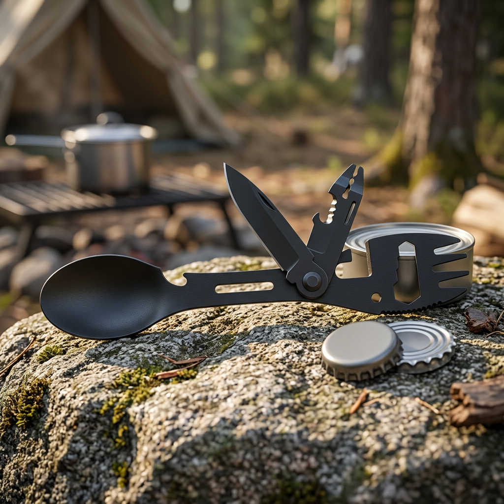 Ranger Pro Multitool at a campsite