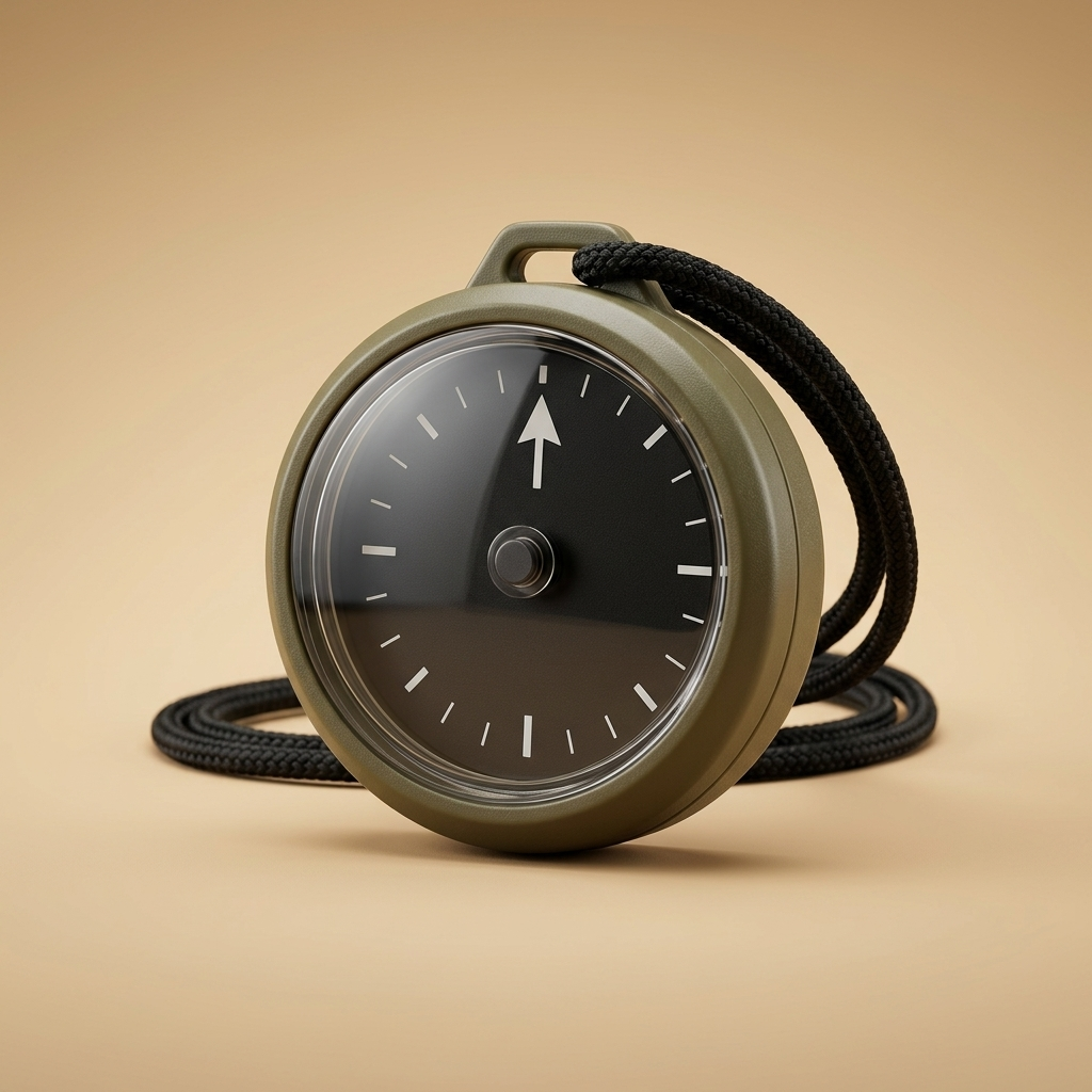 Pocket Button Compass