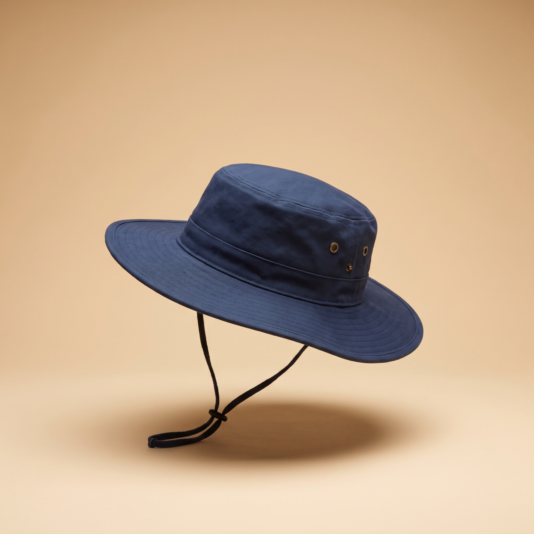 Skyline Wide-Brim Hat in navy