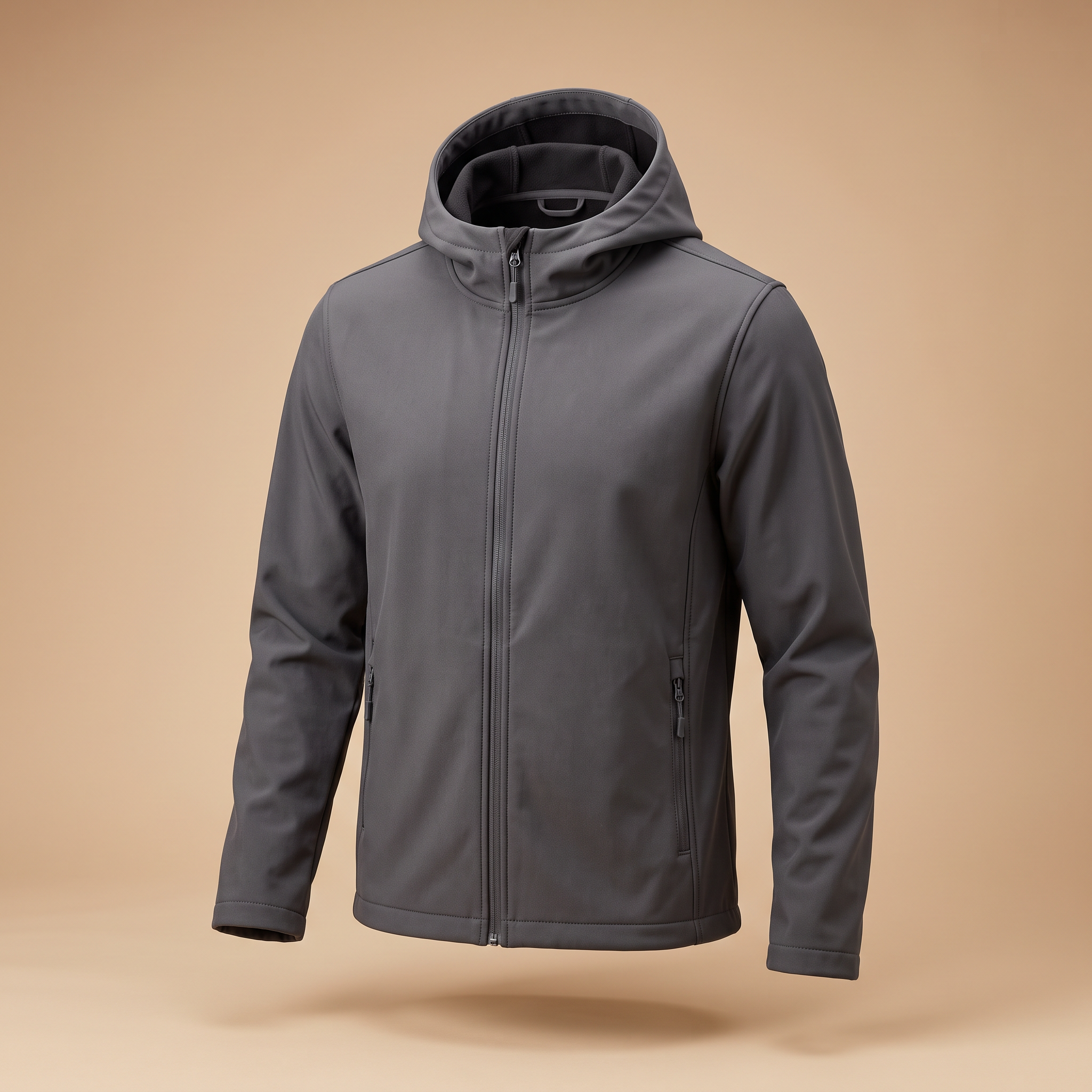 Basecamp Hooded Softshell in charcoal