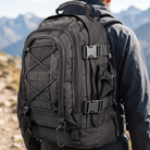 Vanguard 60L Tactical Backpack worn on a mountain trail