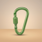 Summit Locking Carabiner in Green