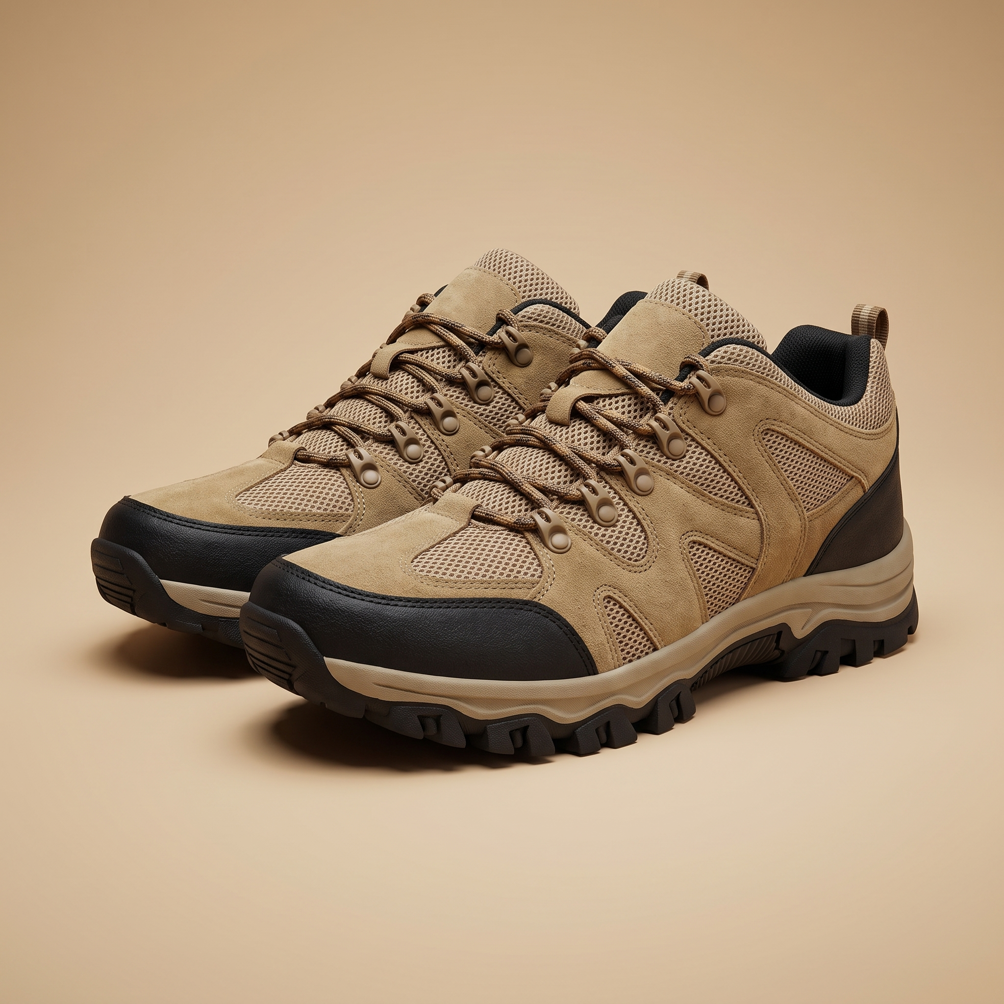 Trailix All-Terrain Hiking Shoes in Beige