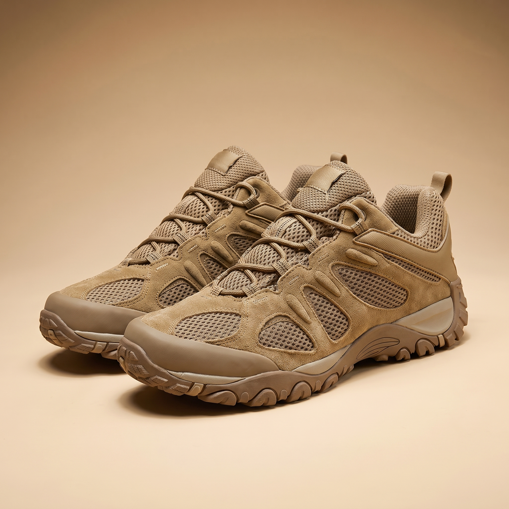 Boulder Anti-Slip Hiking Shoes in Khaki