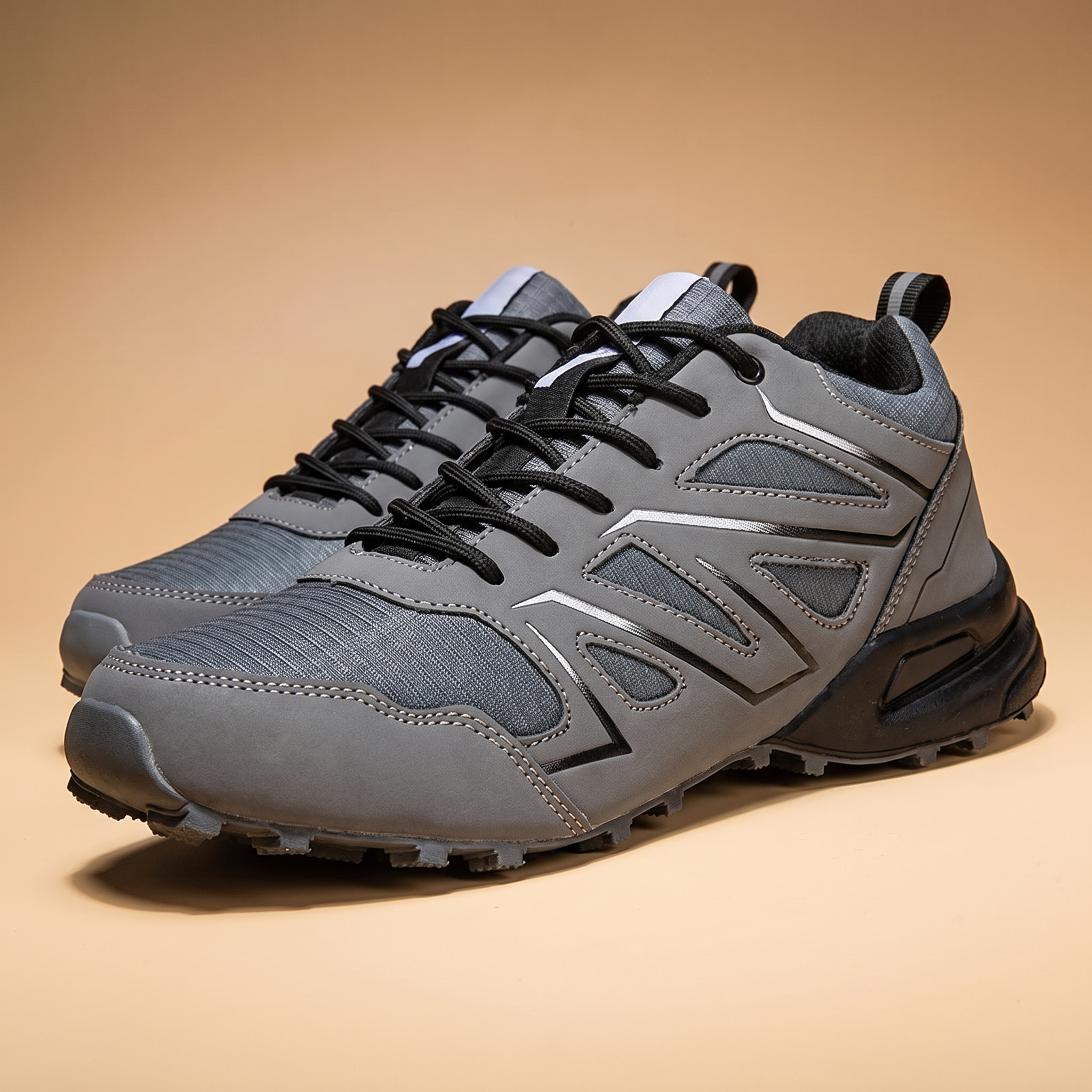 Torrent Waterproof Leather Hiking Shoes in Grey