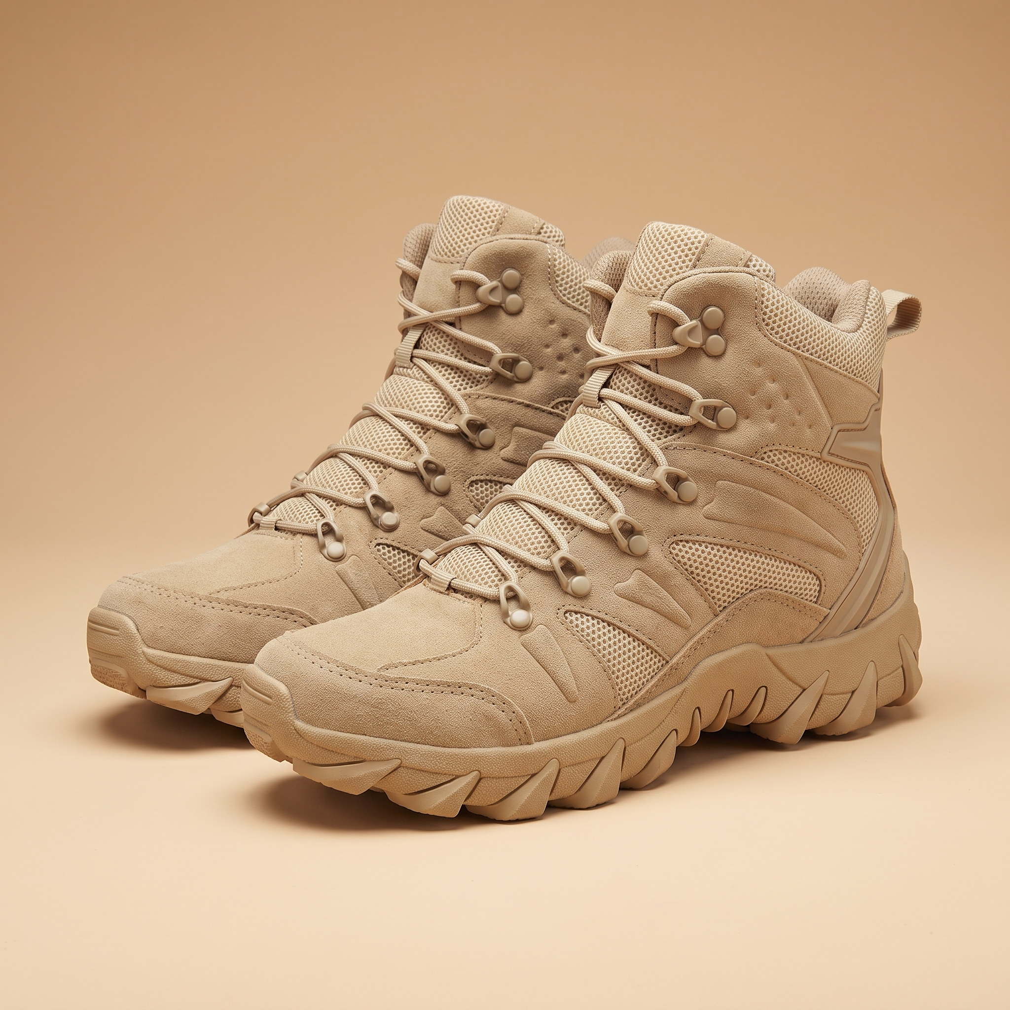 Ranger Tactical Combat Hiking Boots in Beige