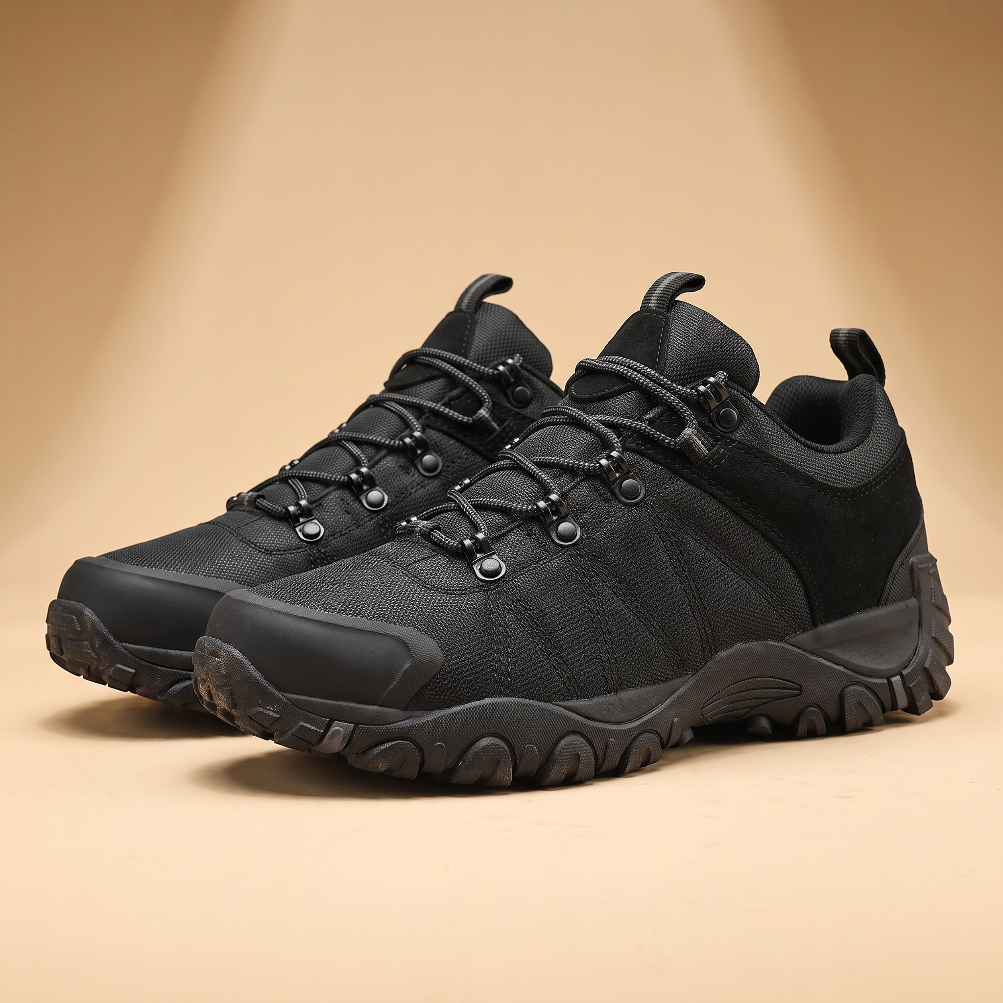 Granite Anti-Slip Trail Hiking Shoes in Black