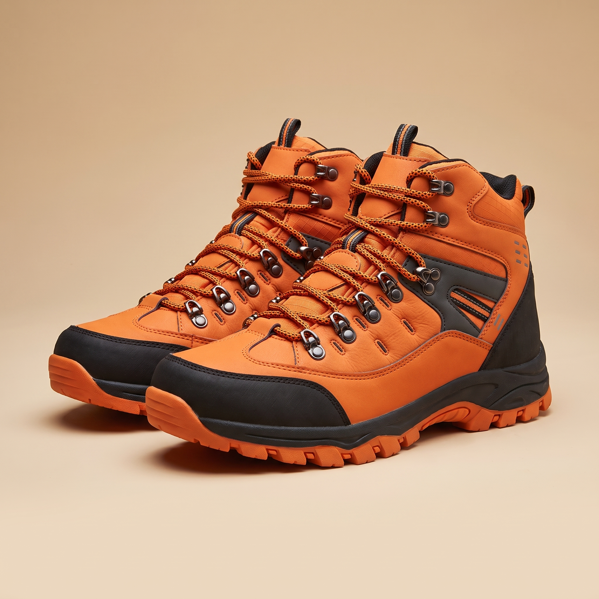Alpine Snow Hiking Sneakers in Orange