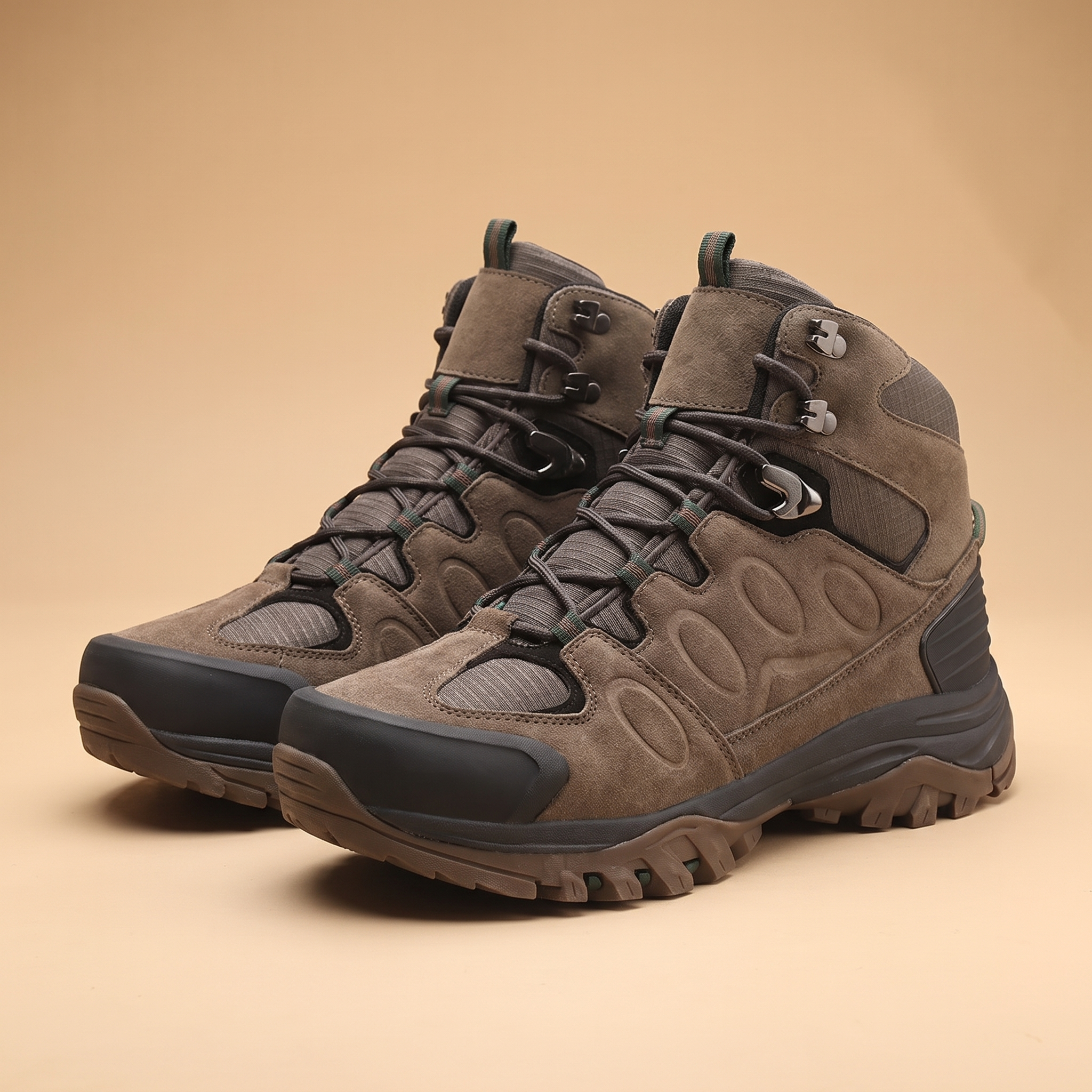 Frost High-Top Winter Hiking Boots in Brown