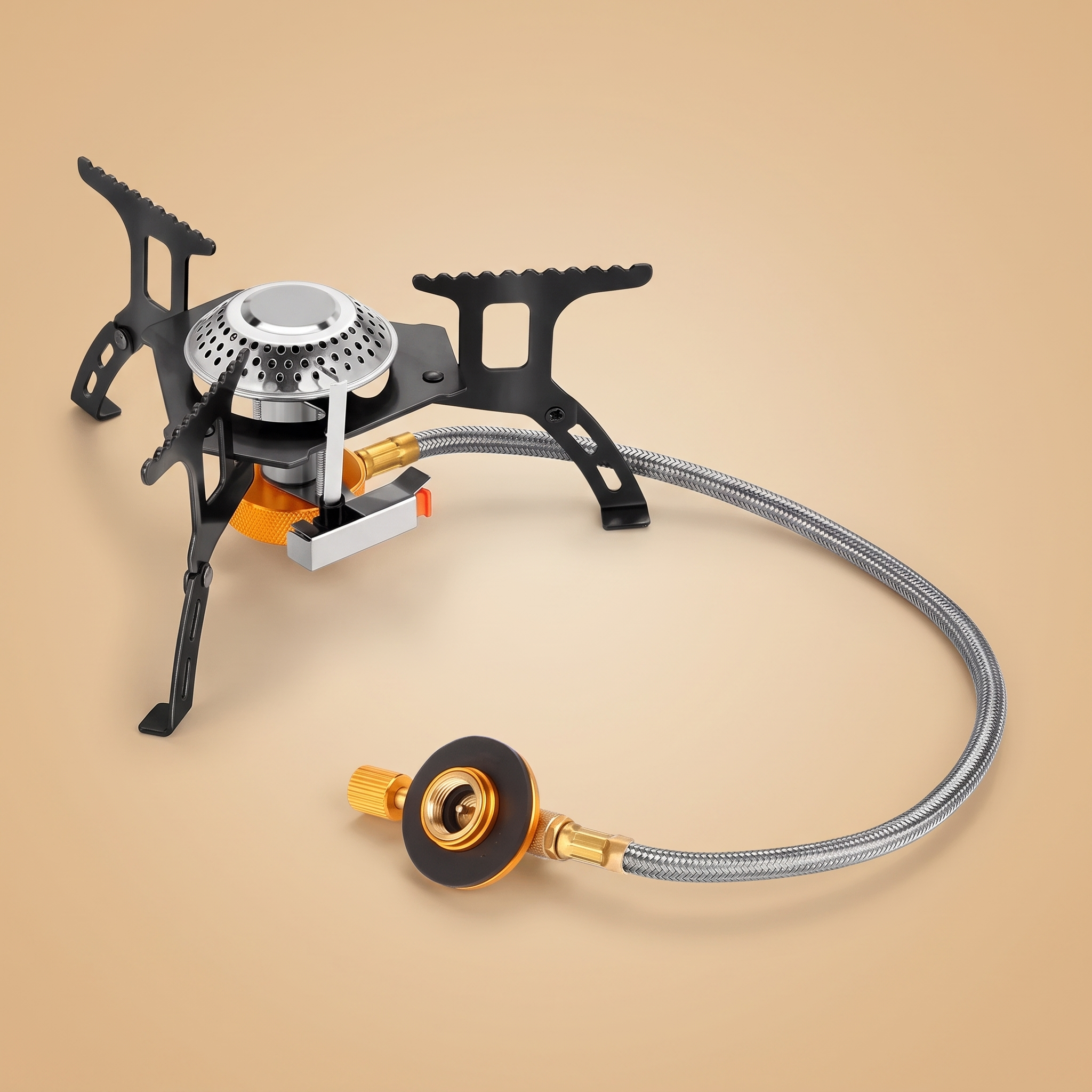 Ridgefire Folding Camping Stove with Adapter