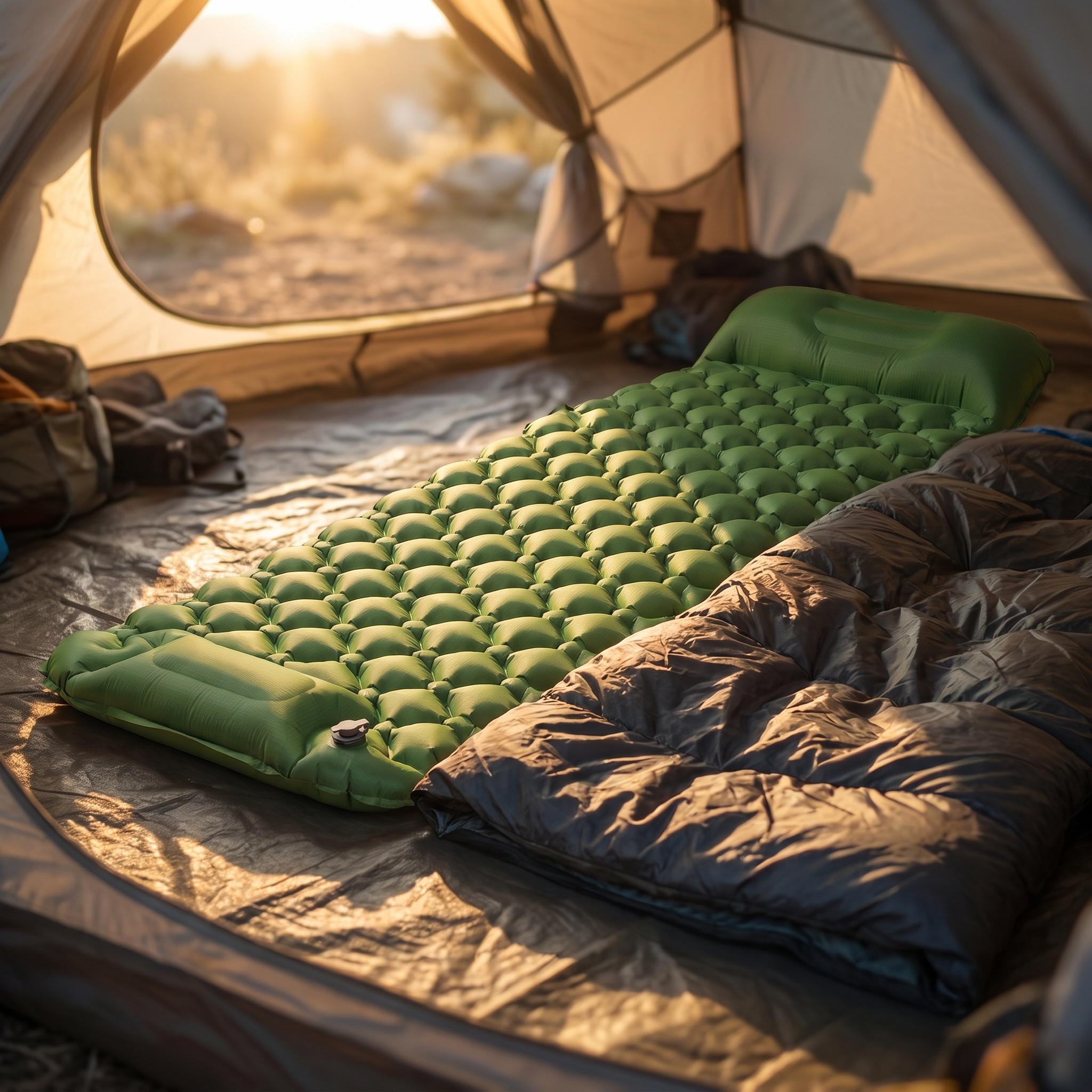 Cloudrest sleeping pad inside a tent