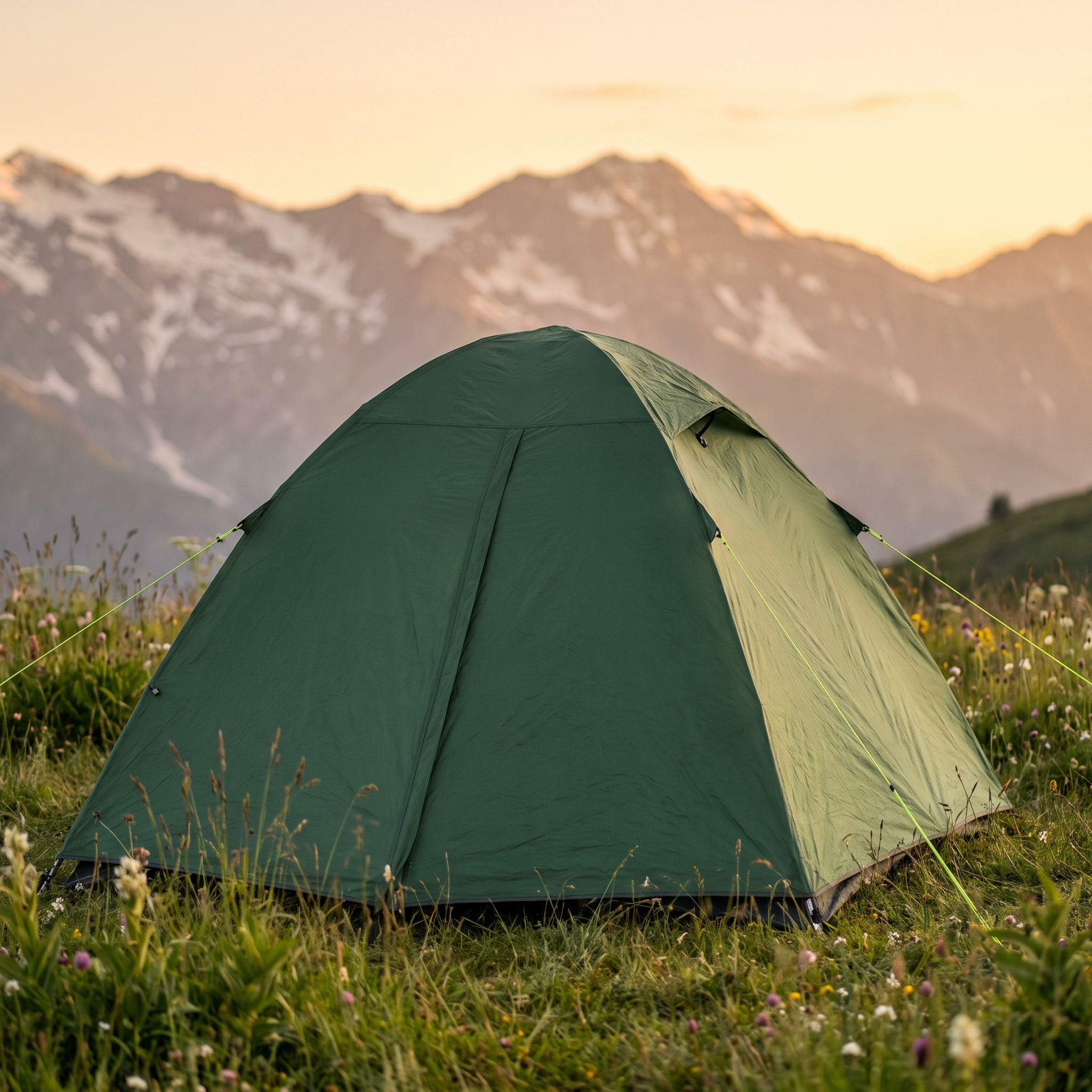 Cloudpeak tent pitched in an alpine meadow