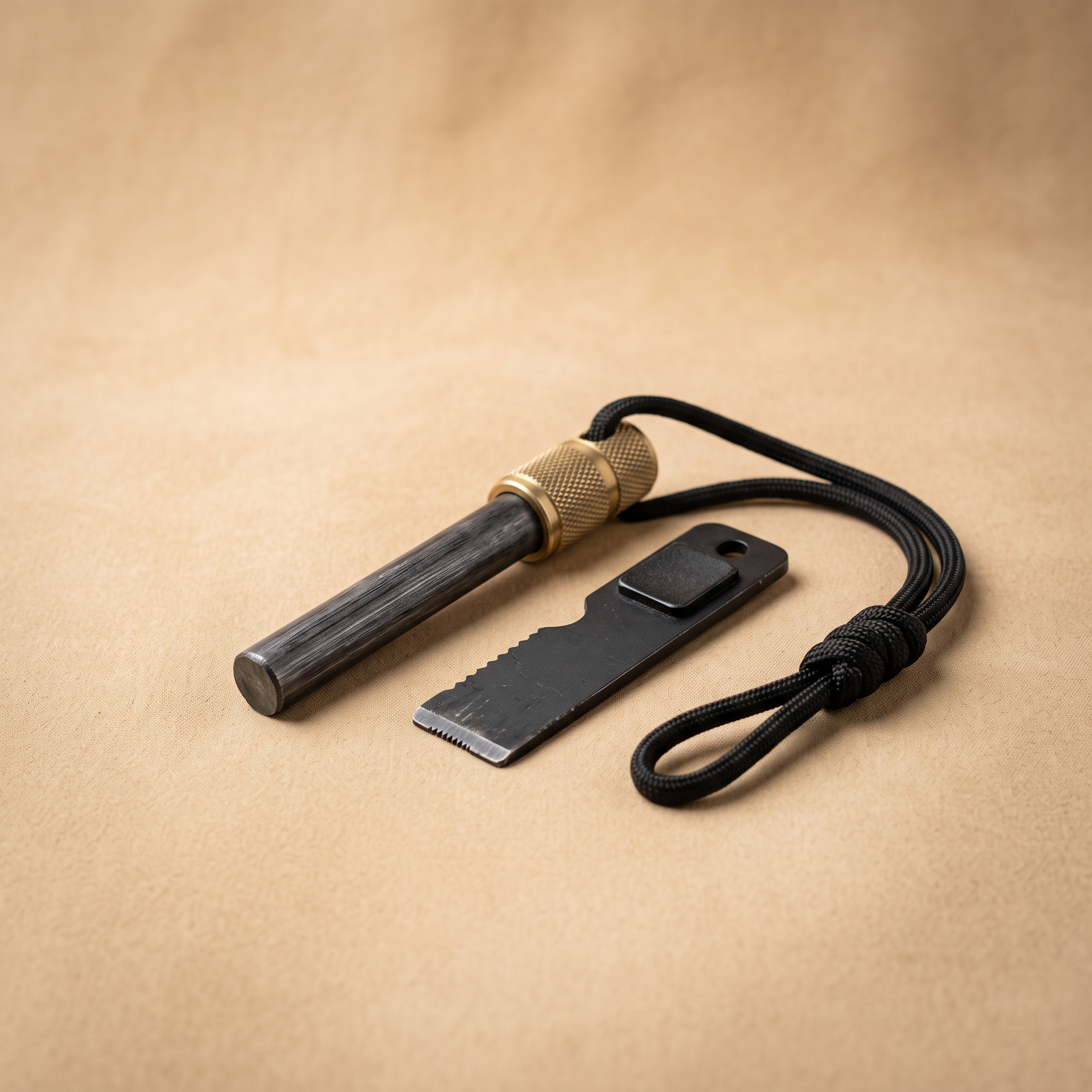 Ferro rod fire starter, studio