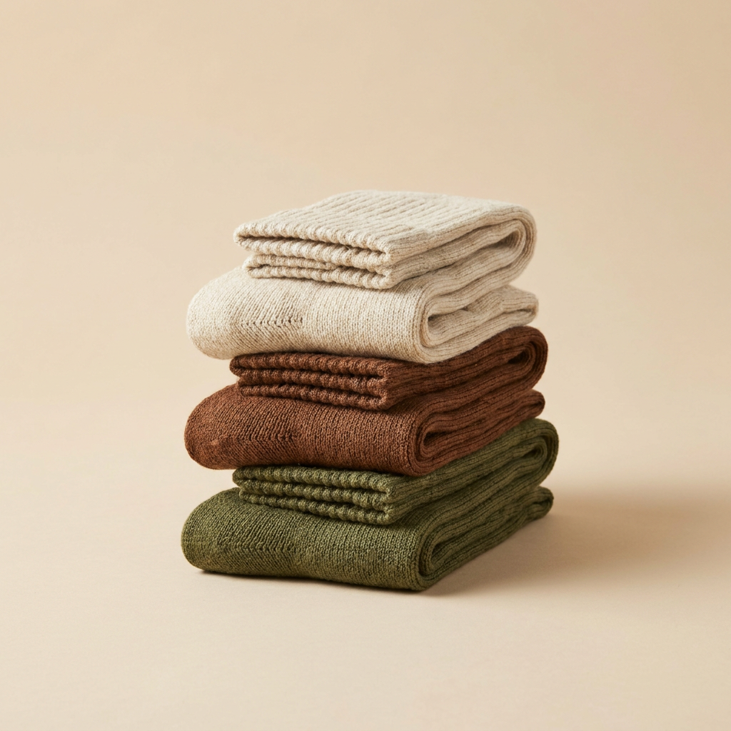 Merino hiking socks 3-pack in olive, chestnut and oatmeal
